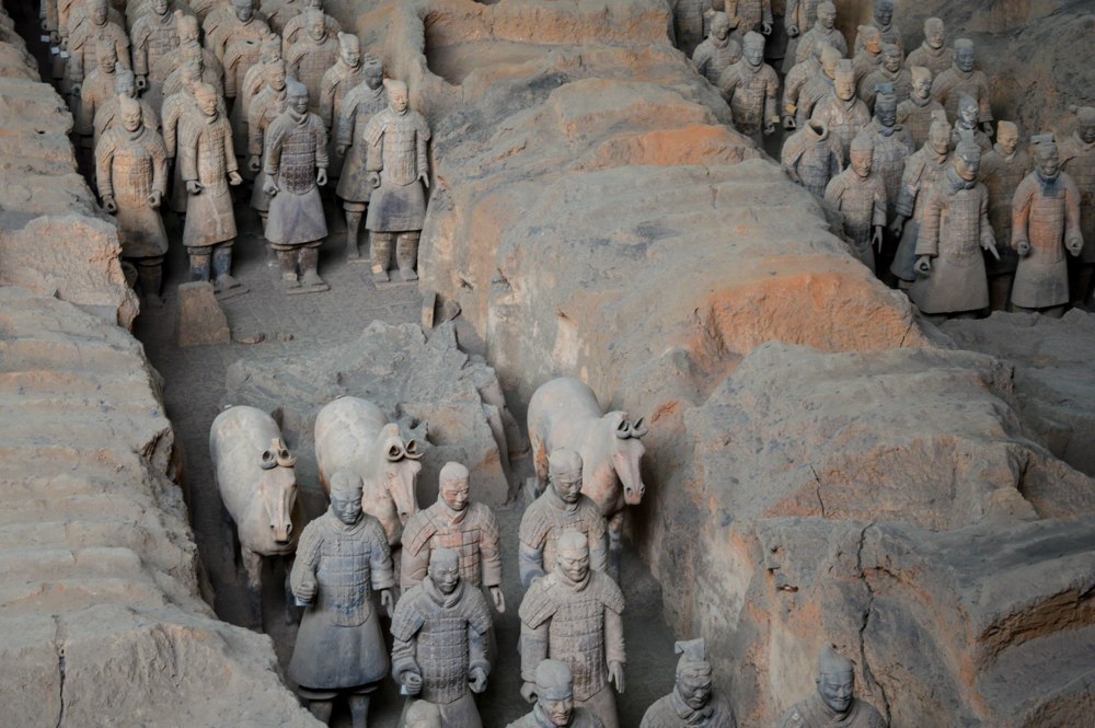 exército de terracota guerreiros xian china
