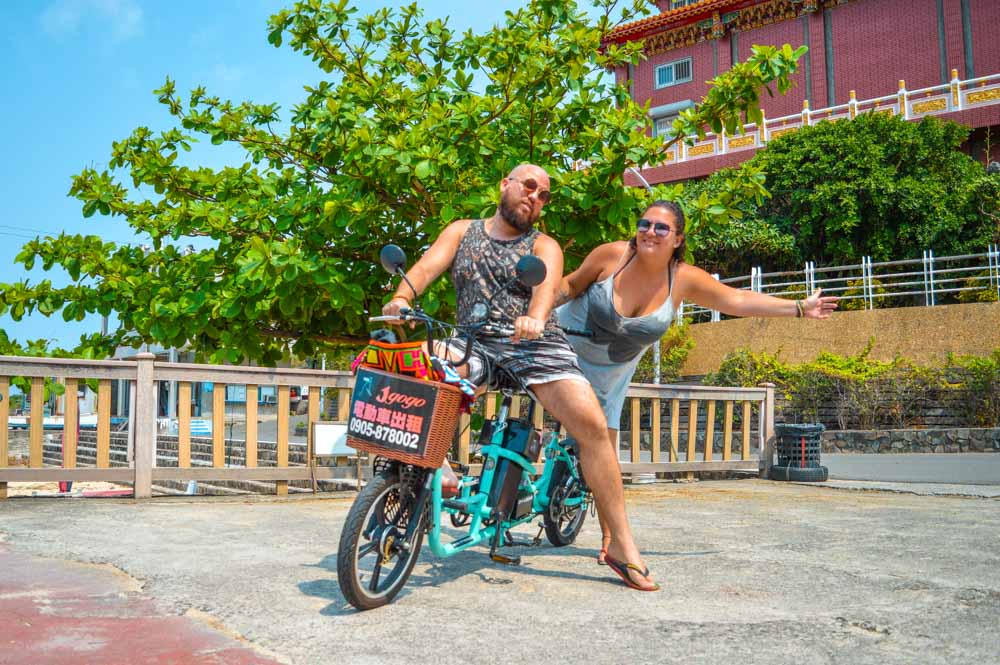 bicicleta eletrica em taiwan lambai island xiao liuqiu