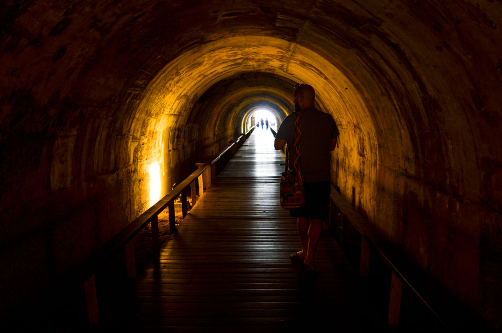 tunel tunnel of stars na Ilha cijin island kaohsiung taiwan