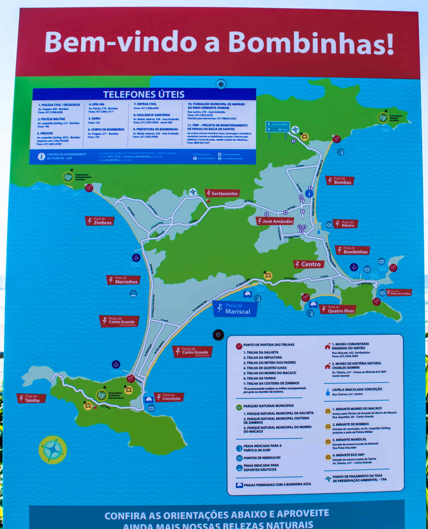 mapa de bombinhas santa catarina