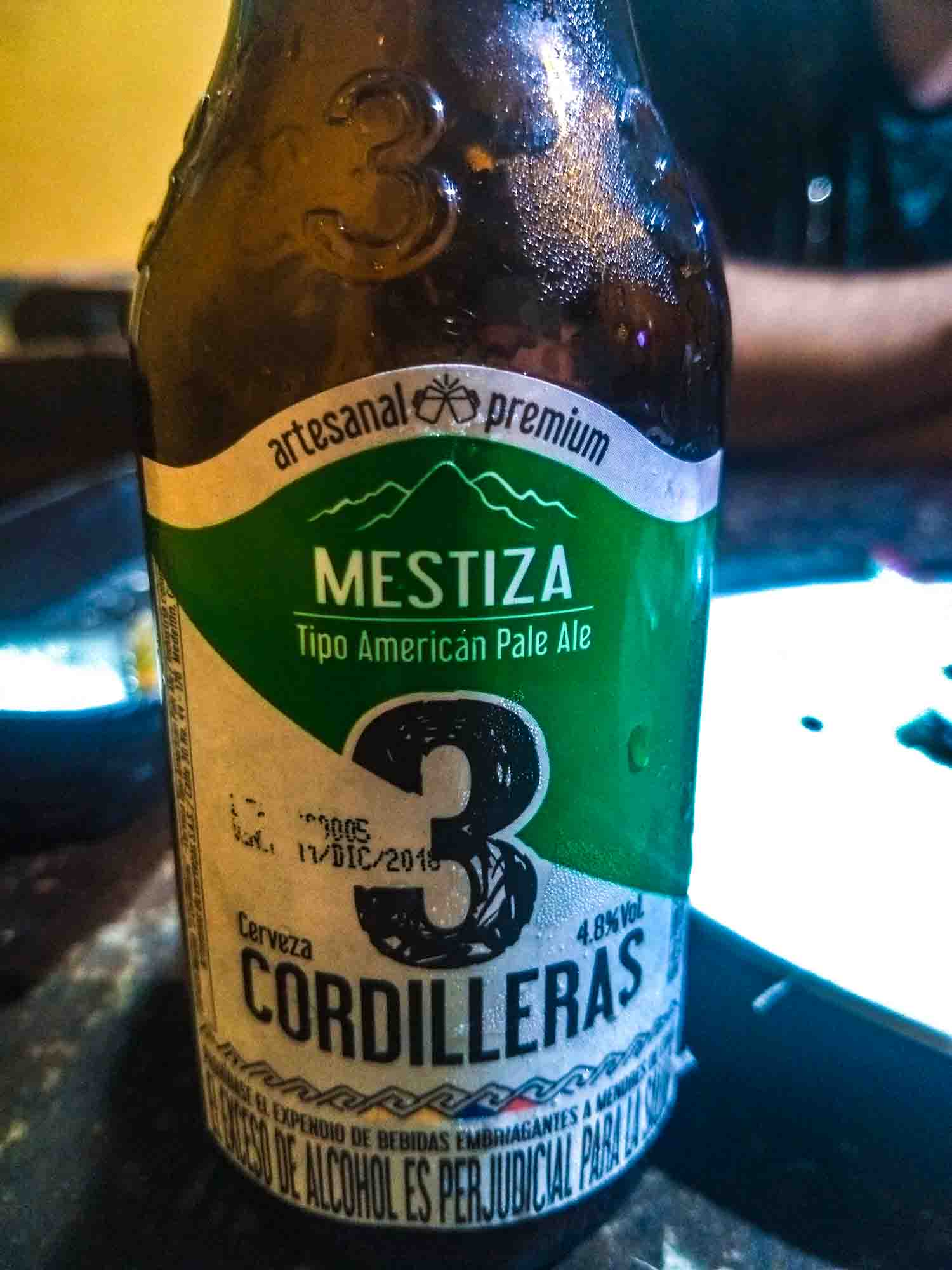 Cerveza 3 Cordilleras colombiana bebida tipica