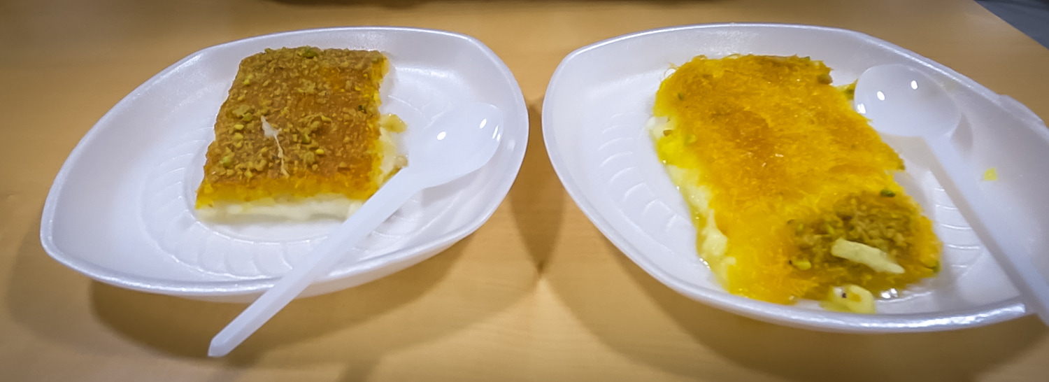 jordânia comidas típicas árabe kunafeh