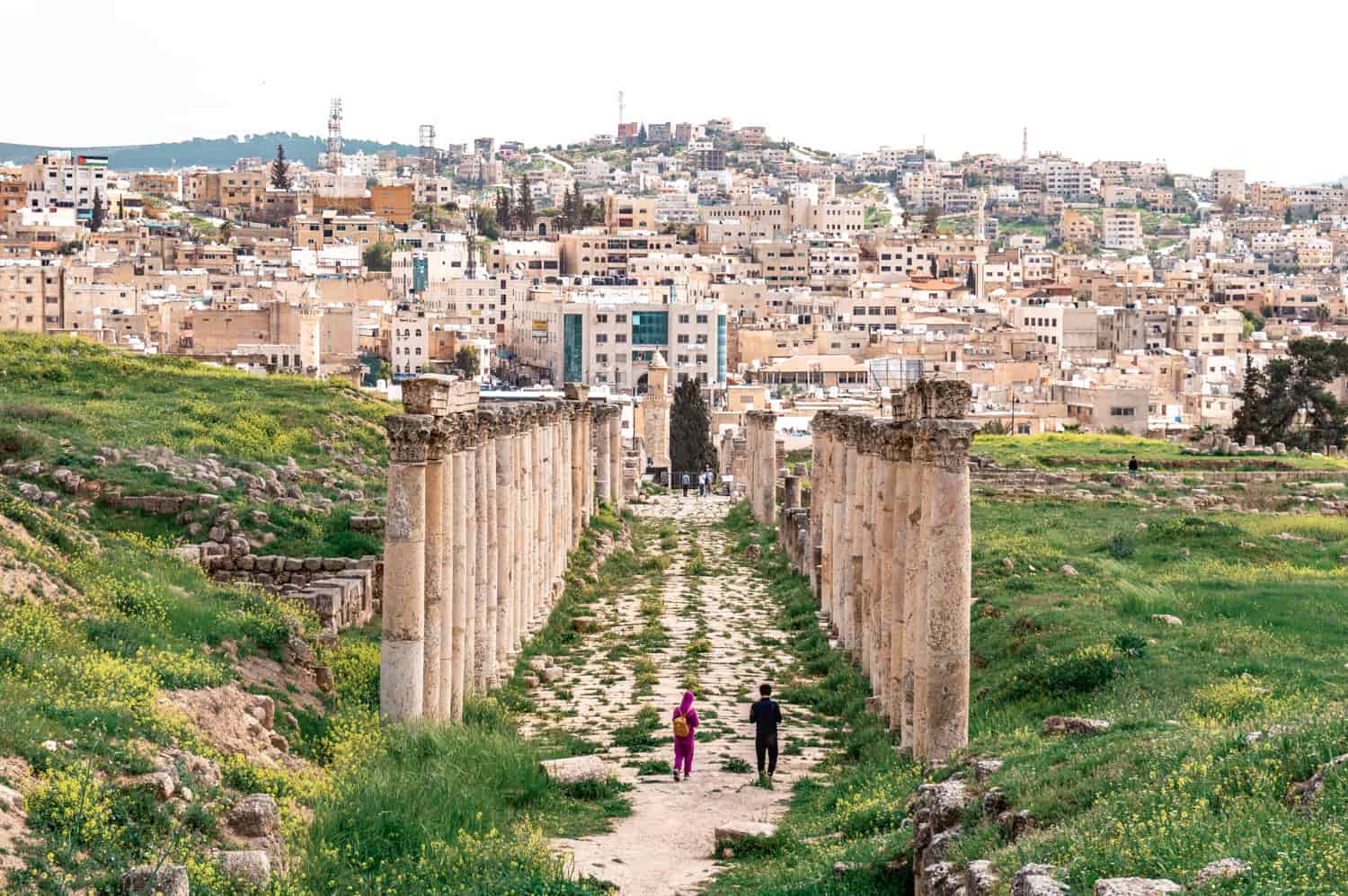 jordânia turismo pontos turísticos jerash ruinas