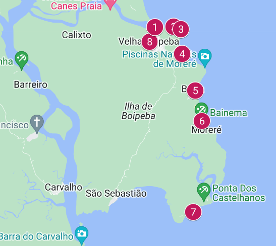 o que fazer em boipeba praias