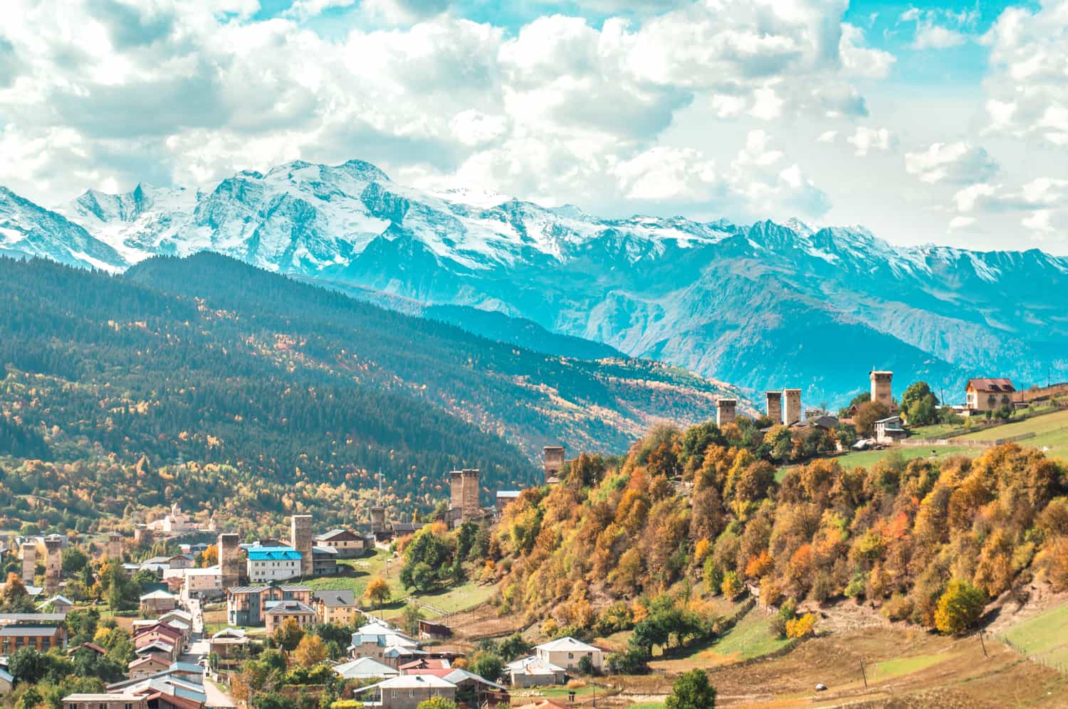 cordilheira do caucaso mestia georgia